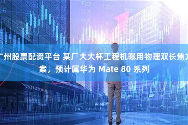 广州股票配资平台 某厂大大杯工程机曝用物理双长焦方案,预计属华为 Mate 80 系列