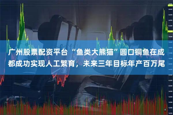 广州股票配资平台 “鱼类大熊猫”圆口铜鱼在成都成功实现人工繁育，未来三年目标年产百万尾